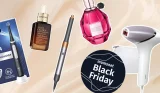A collage of products from Oral-B, Estee Lauder, Dyson, Viktor & Rolf and Philips