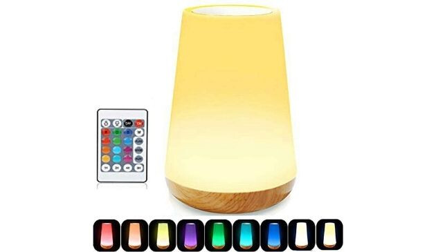 Caxmtu LED Night Light Touch Lamp Bedside Table Lamp