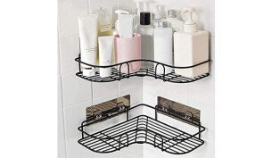 Corner shower caddy