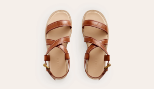 Cross Strap Flat Sandals