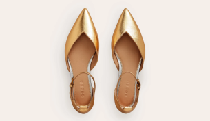 Ankle Strap Point Flats