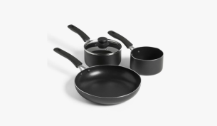 John Lewis ANYDAY Aluminium Non-Stick Pan Set