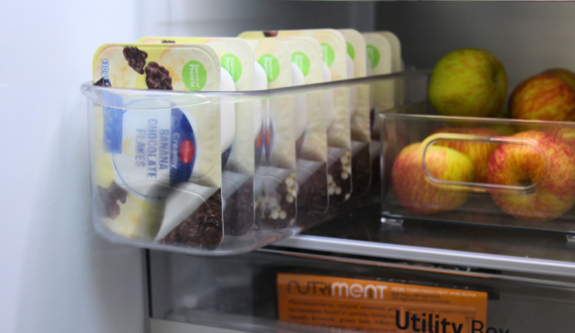 The included fridge organiser from LG