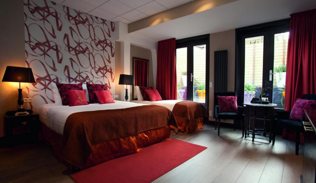 a hotel room at Sebastains hotel in Amsterdam