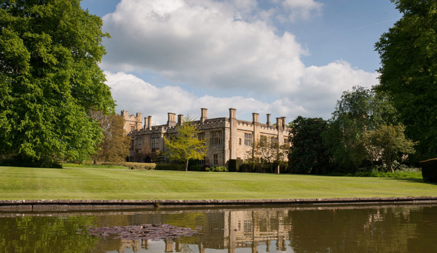 Sudeley Castle from across its lake