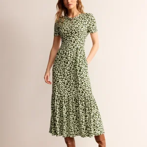 Emma Tiered Jersey Midi Dress