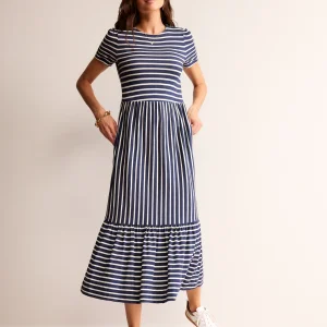 Emma Tiered Jersey Midi Dress