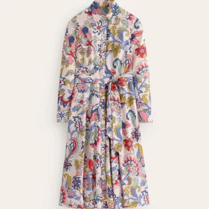 Amy Cotton Midi Shirt Dress