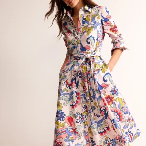 Amy Cotton Midi Shirt Dress