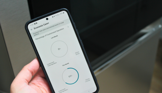 See how your fridge is performing via the LG ThinQ app