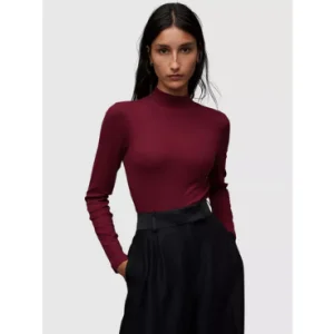 AllSaints Rina High Neck Ribbed Top, £45