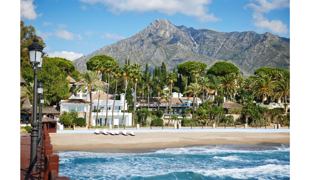 a hotel on the beach in marbella