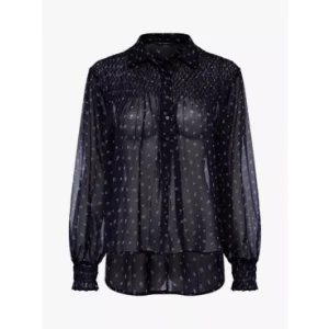 French Connection Augustine Floral Print Sheer Shirt, £32