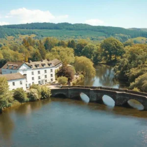 a riverside hotel