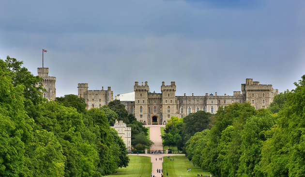 Windsor castle from a distance