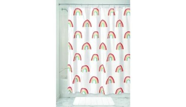 Rainbow shower curtain