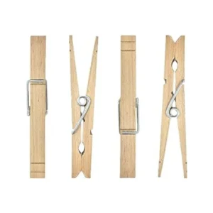 Smith’s Strong Wooden Hardwood Laundry Pegs