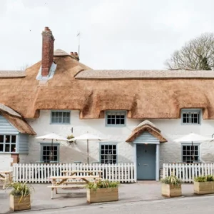 a thatched hotel