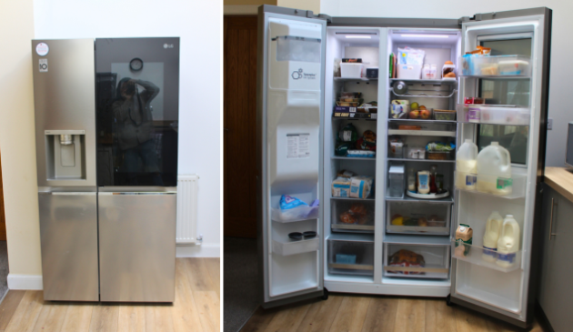 Huge capacity fridge and freezer is perfect for families