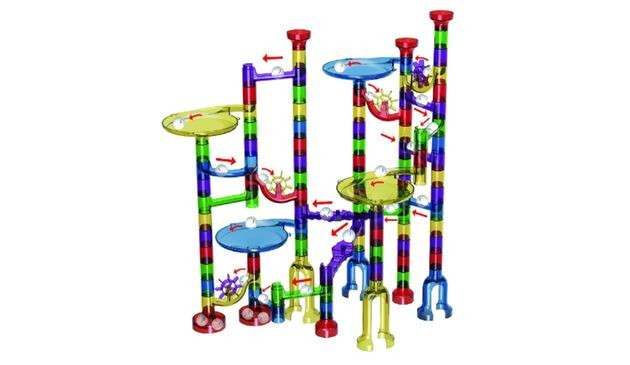 Marble Mania 162 Piece Marble Run For Kids