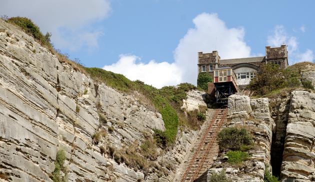 the funicular railway at Hastings