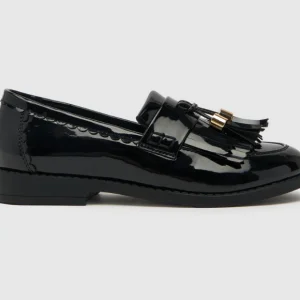 schuh Black Lacy Loafer