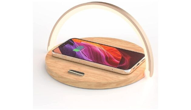 Bedside Lamp with Wireless Charging