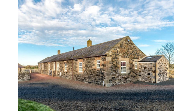 a stone cottage