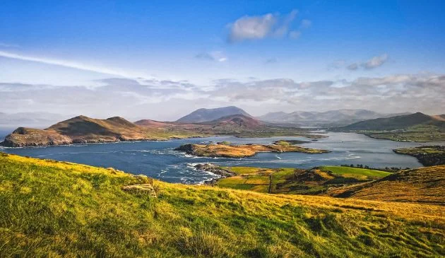 Aerial view of the Ring of Kerry