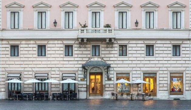 The front of Albergo del Senato hotel