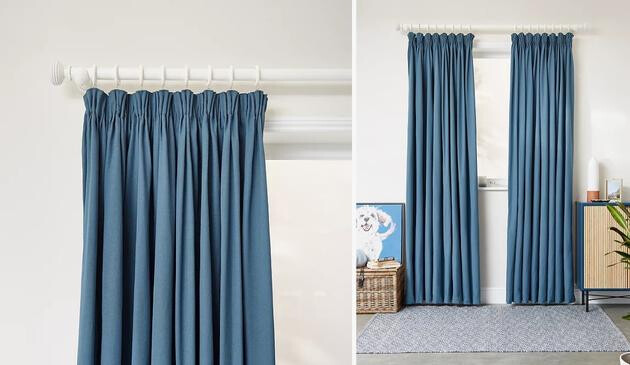 Arlo Pair Lined Pencil Pleat Curtains
