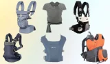 collage of five of the best baby carriers