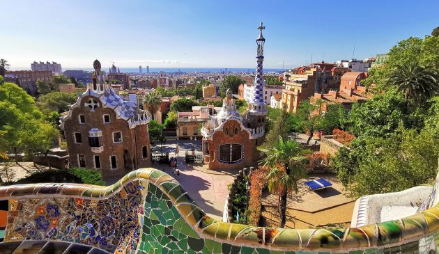 View from Park Guell in Barcelona
