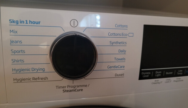 Beko Tumble Dryer controls