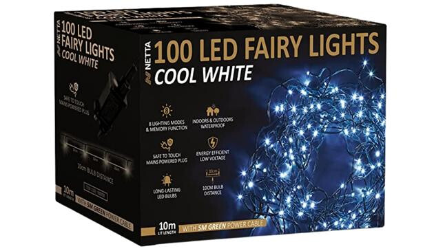 Box of Netta Christmas lights
