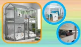 Best bunk beds main image featuring the Adventure bed, Stompa and testing image of Icarus bunk bed