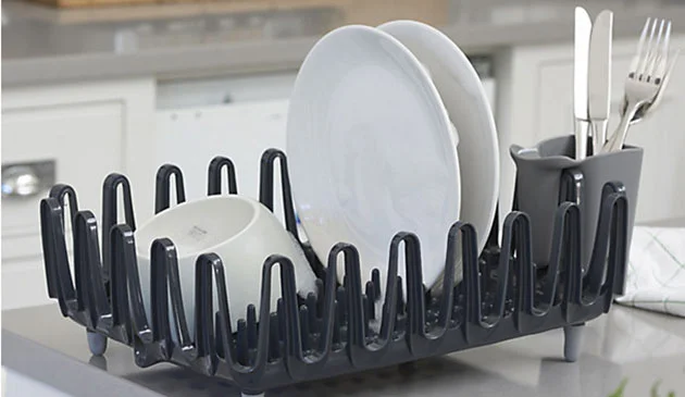Drying rack in kitchen