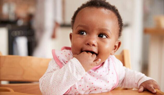 baby in highchair