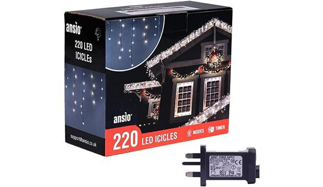Box of icicle lights