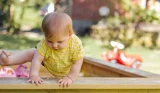 Child playing in sandpit