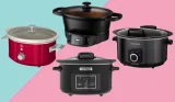 Composite image of the best slow cookers, including Crockpot, Russell Hobbs, Morphy Richards, and Swan
