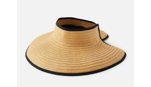 Wide brimmed sun visor
