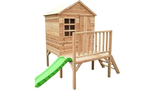 Big Game Hunters Evermeadow Tower Wooden Playhouse with Slide