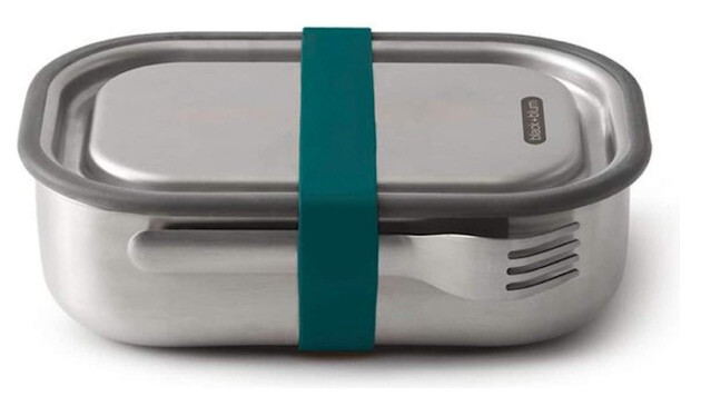 Black and Blum Stainless Steel Lunch Box