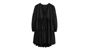 Boden black tiered beach dress