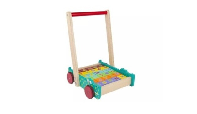 Chad Valley Wooden Crocodile Trolley