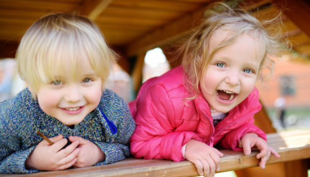 Two children at nursery
