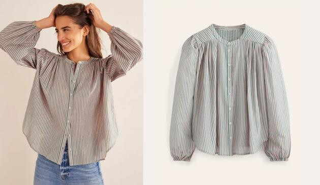 Circle Cut Peasant Blouse