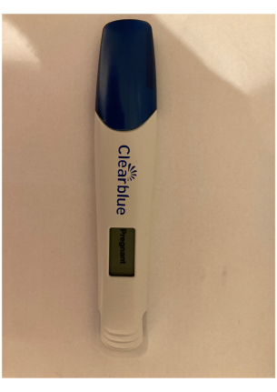 Clearblue pregnancy test early detection showing digital result after testing