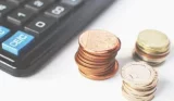 Calculator with loose change